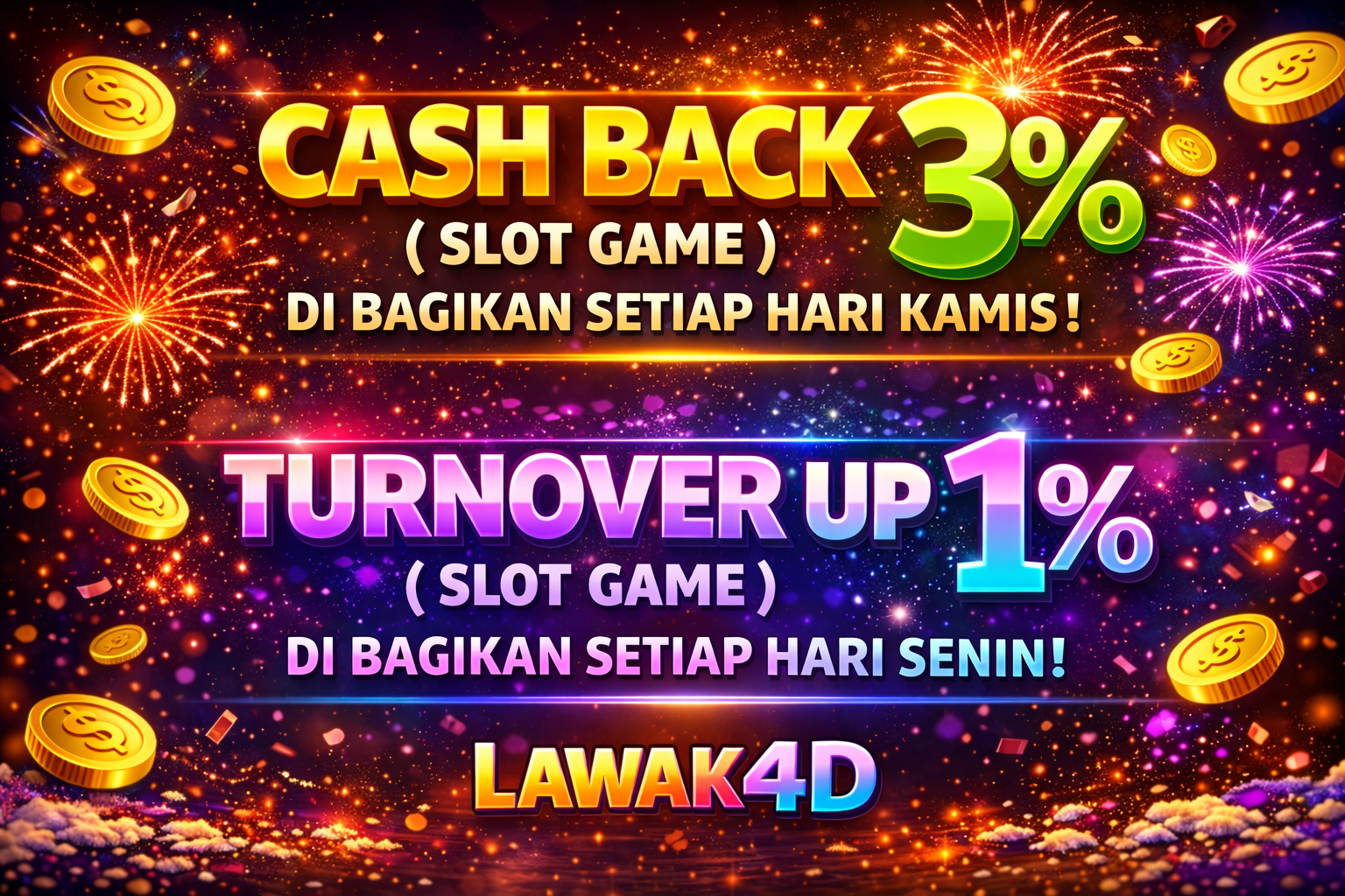 CashBack & Rollingan Lawak4D